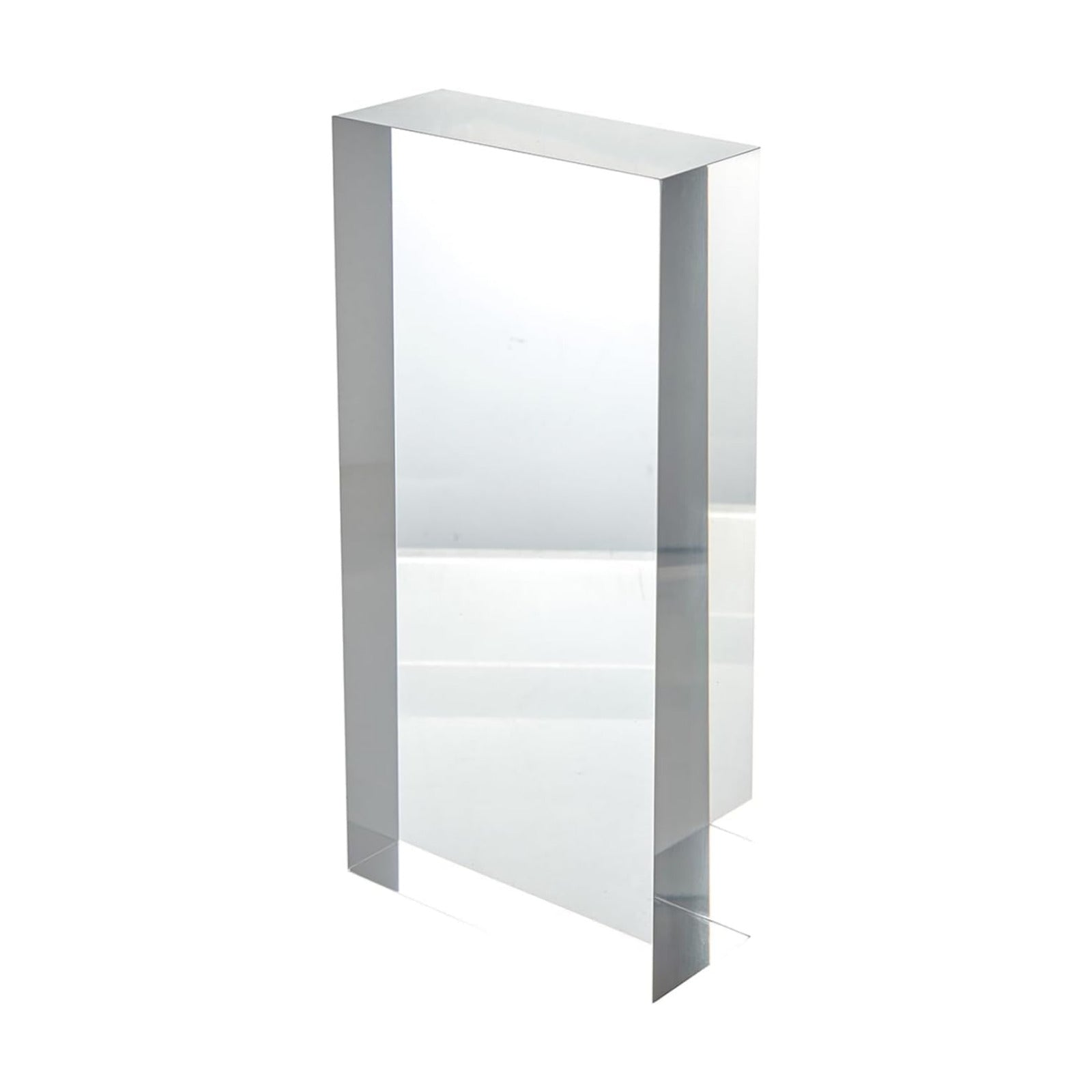 CiaoHER 2in Solid Acrylic Cube Display Block, 2" x 5" x 10" | 2in Thickness, Clear Polished, Pedestal Stand Riser