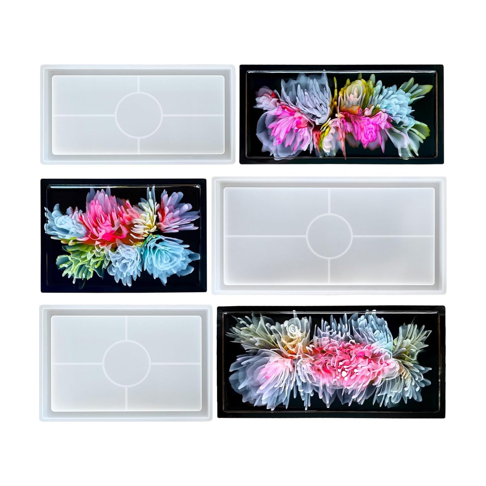 Durable Resin Tray Molds / Rectangle / Set of 3
