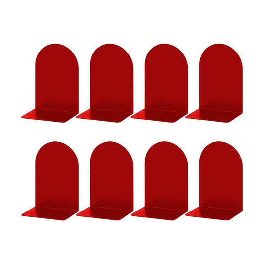 Metal Bookend / Bookends / Red / Set of 8