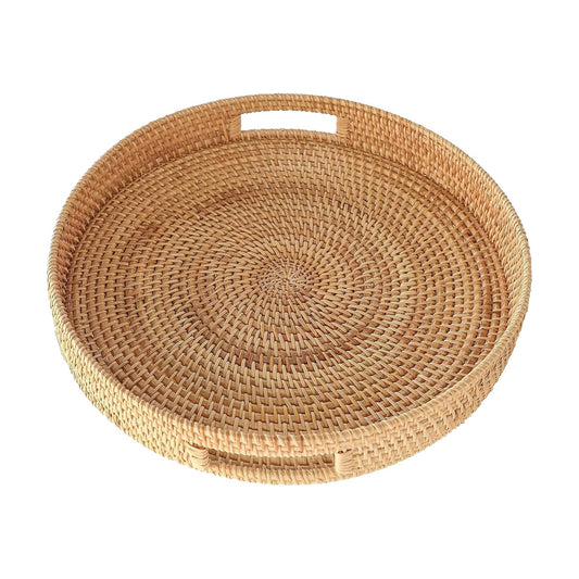 Rattan Tray / Elegant & Durable Serving & Decorative Tray