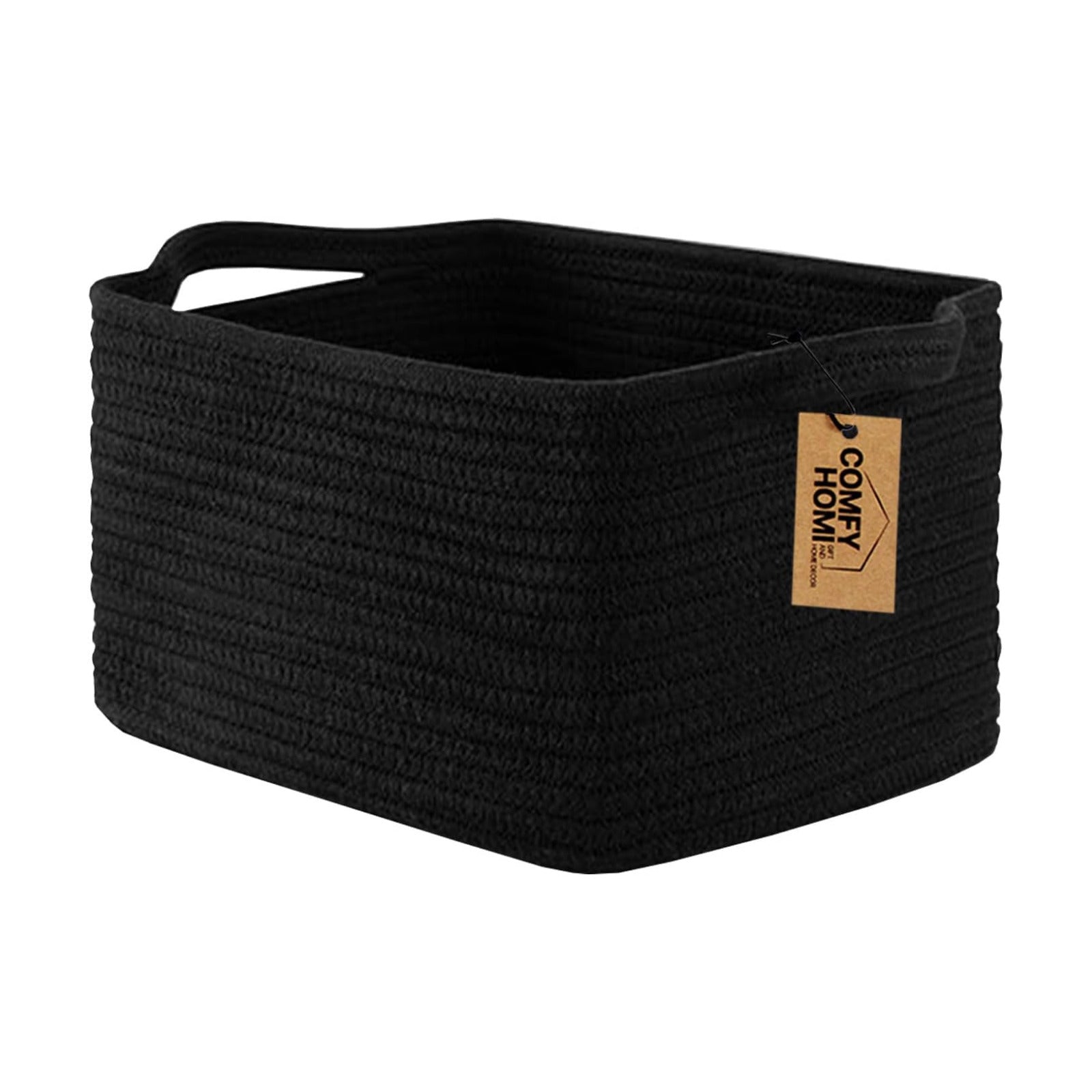 Woven Baskets for Storage / 13.5 x 11 x 9.5 / Black