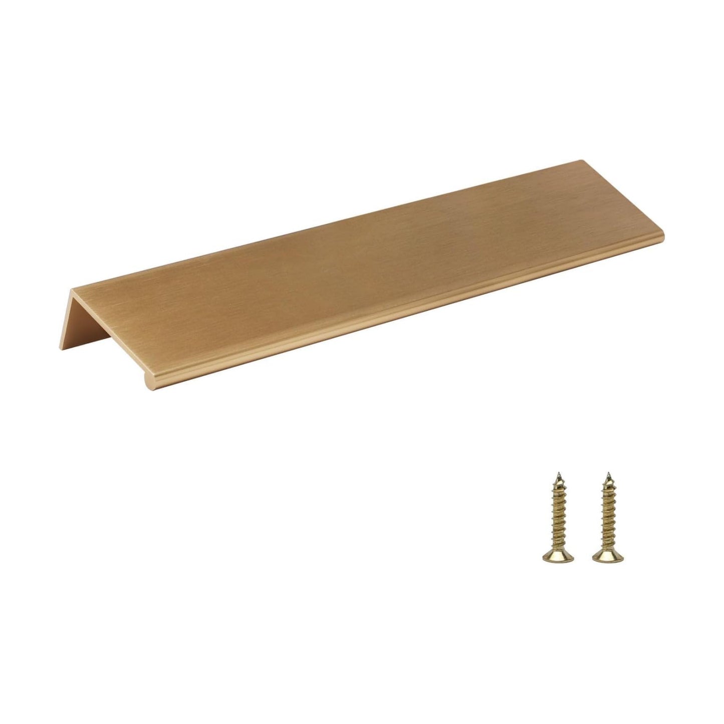 Brushed Bronze Edge Pulls for Cabinet / Hole Center: 6-1/4in / Champion Bronze / 4 Inch / Set of 4