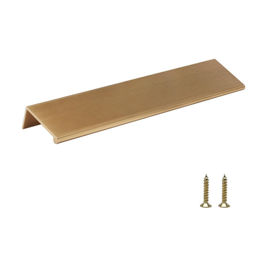 Brushed Bronze Edge Pulls for Cabinet / Hole Center: 6-1/4in / Champion Bronze / 4 Inch / Set of 4