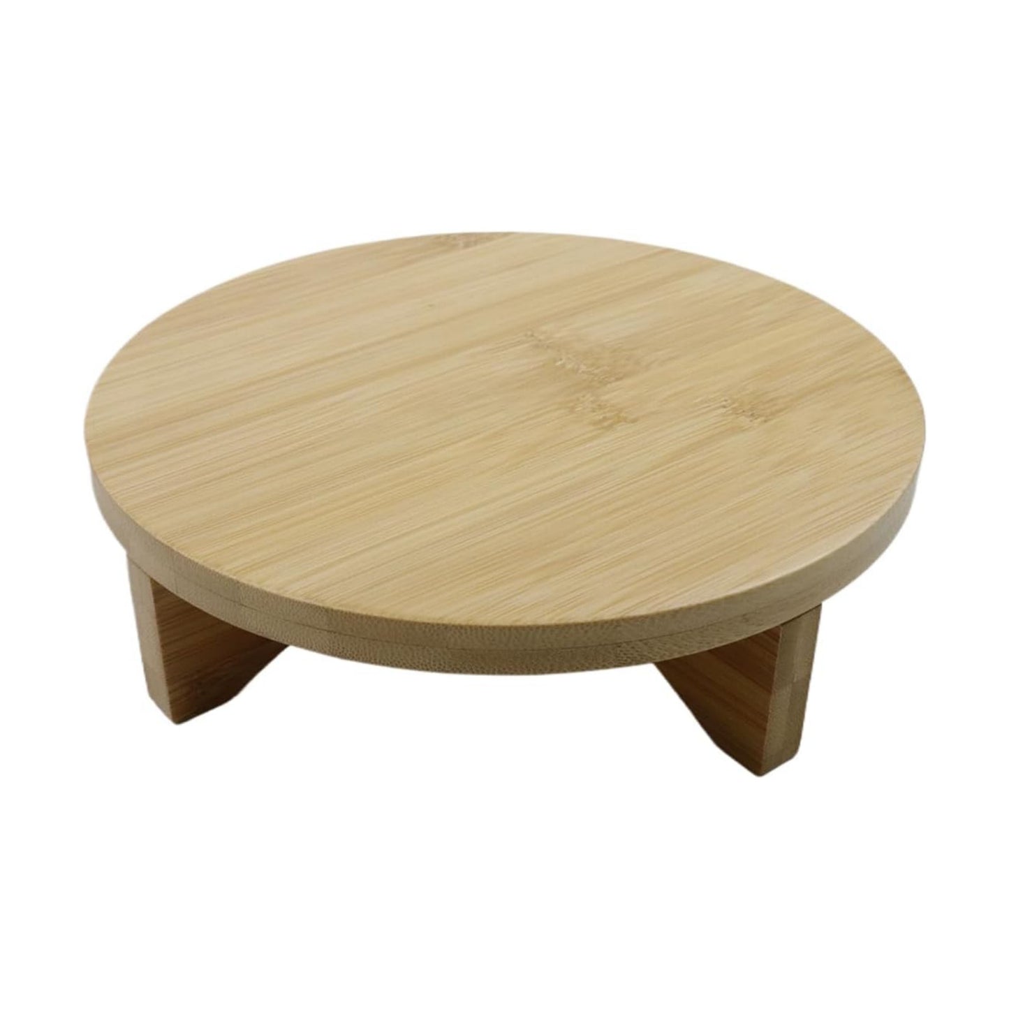 7.6" Solid Wood Small Plant Stand Round Plant Riser Short Plant Stand Indoor / 7.6inch/193mm