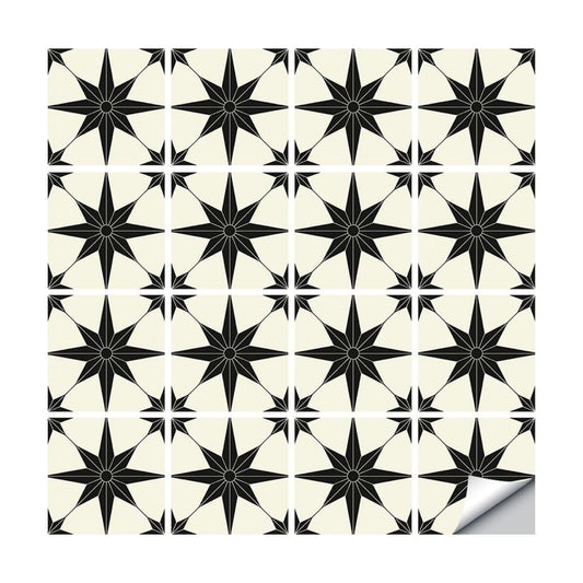 Peel and Stick Self Adhesive Removable Tiles Backsplash / Ds-01-l / 6 x 6 / Set of 16