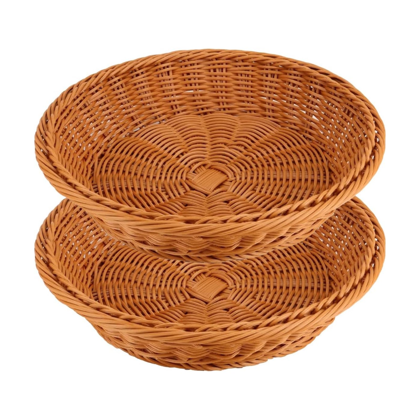 Woven Egg Baskets / Brown / Medium / Set of 2
