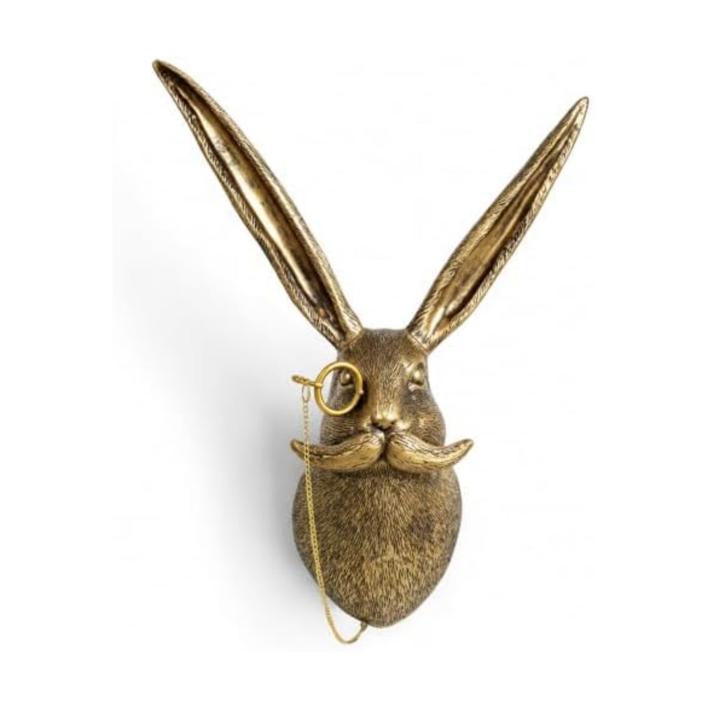 UITWMKTG Gold Rabbit Head Wall Decor - Modern Animal Wall Sculpture, Bunny Wall Art for Living Room, Bedroom, Office
