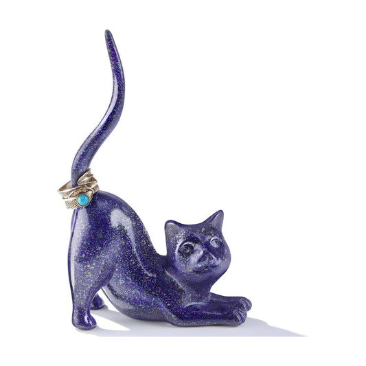 Ring Holder Ring Stand Organizer / Purple Cat
