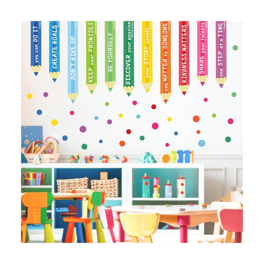 Colorful Inspirational Wall Decal Kids Wall Decals Color Walls Decals / Colorful Wall Decals