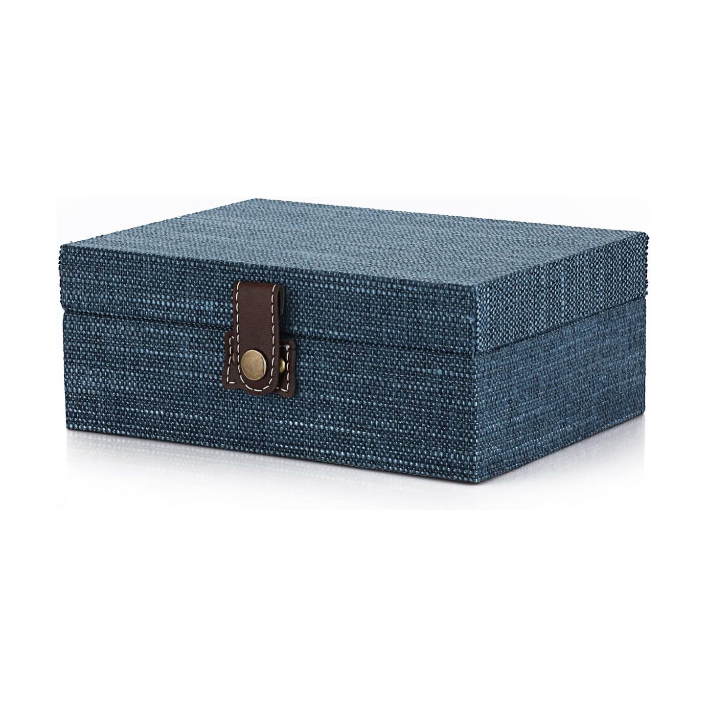 Wooden Decorative Trinket Jewelry Box / Medium / Blue