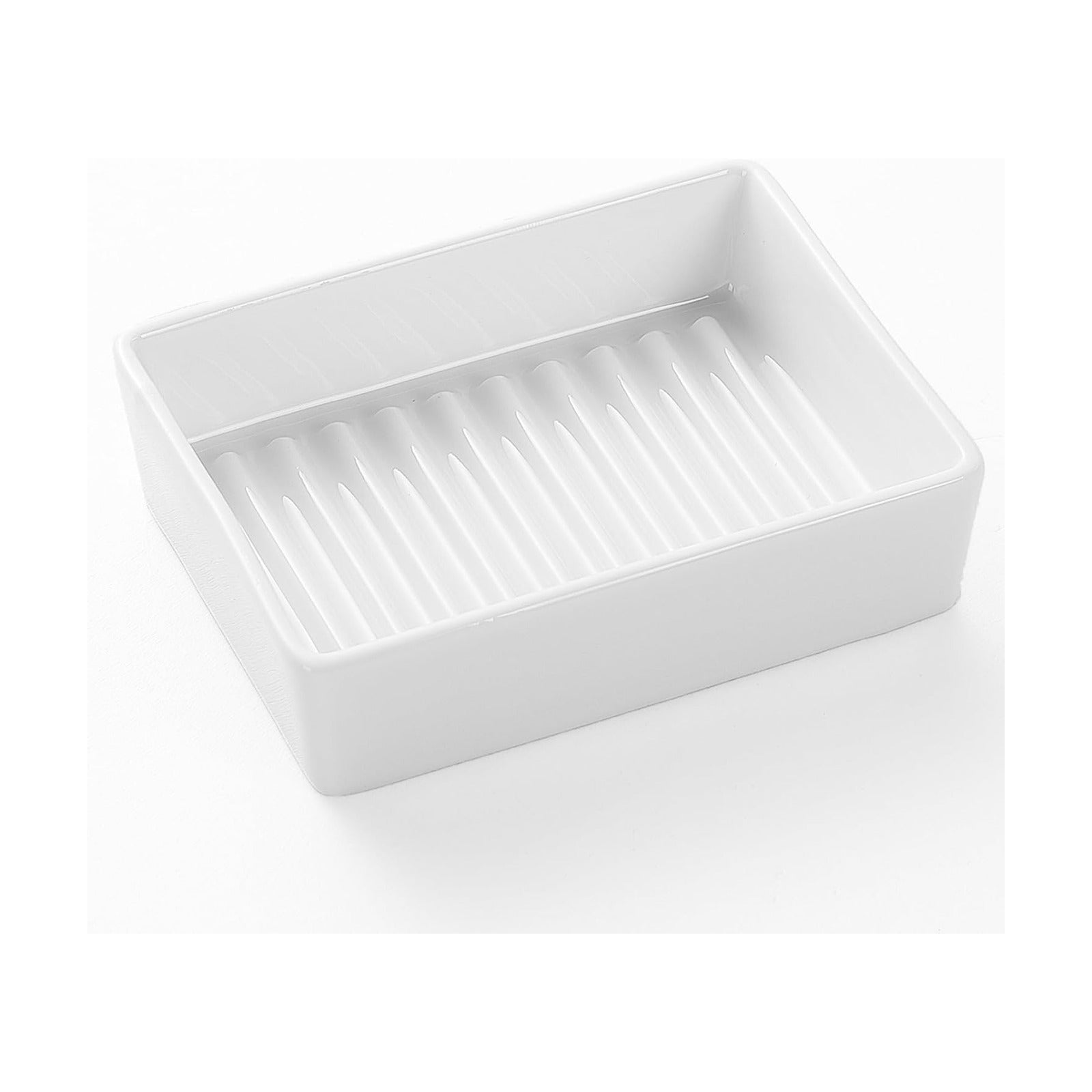 Modern Ceramic Hand Soap Holder Non-Slip Bar Soap Holder Soap Tray / White