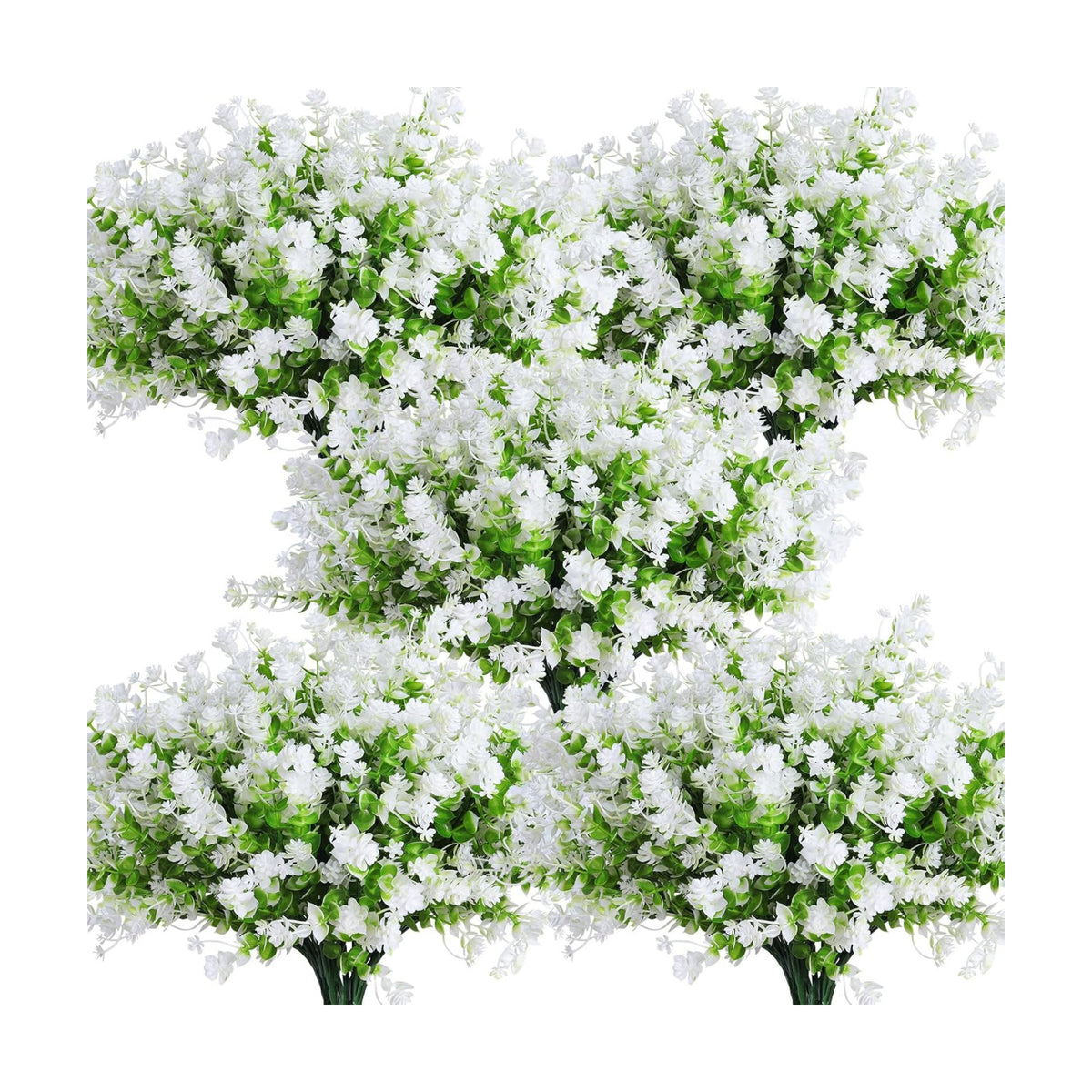 RECUTMS 10Pcs Artificial Flowers for Outside Artificial Faux Plants Flowers