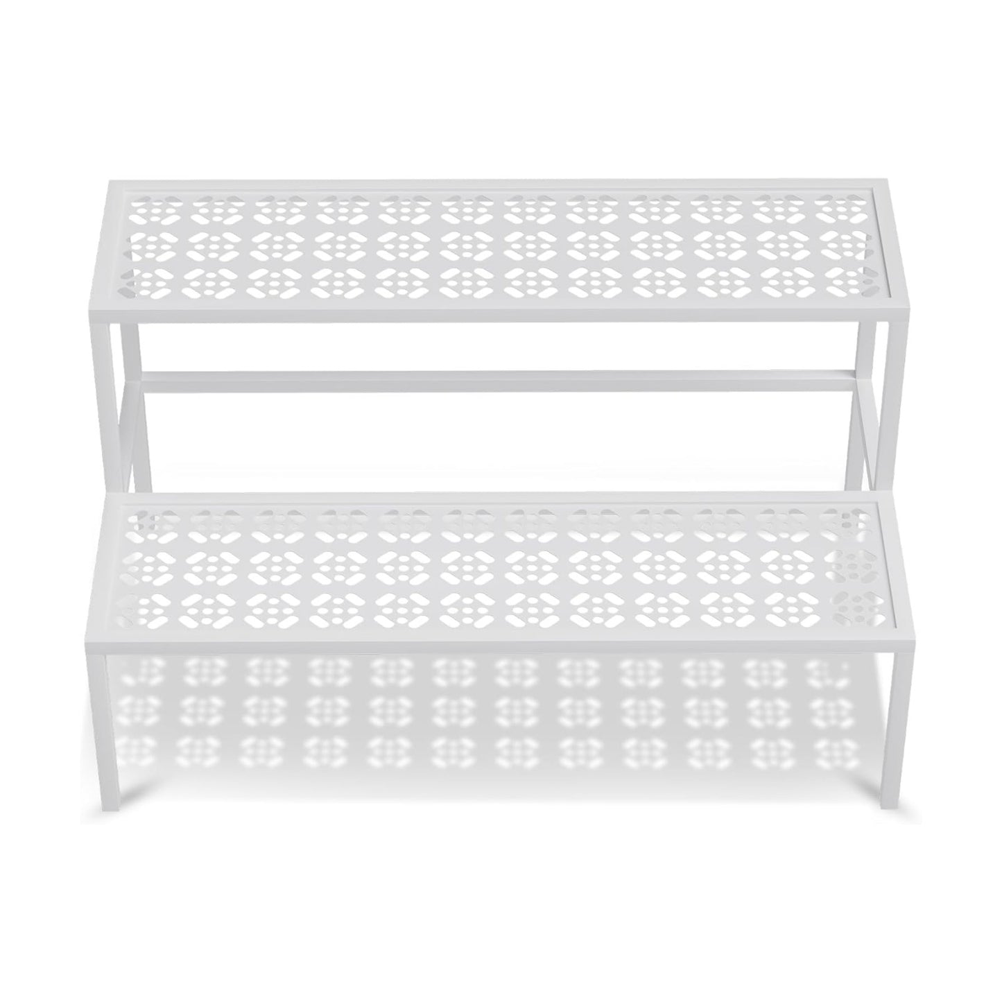 Garden 4 you 2-Tier Metal Plant Stand, Heavy Duty Flower Pot Display Rack | 2-tier design for multiple pots,Heavy-duty