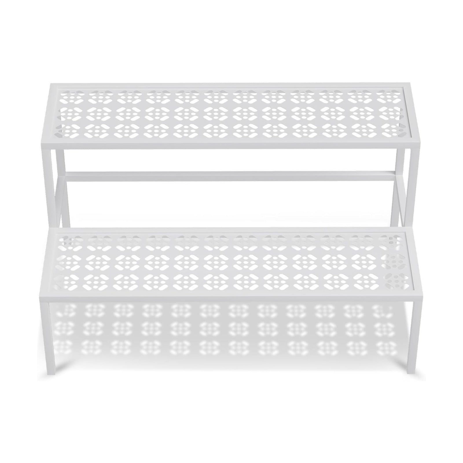 Garden 4 you 2-Tier Metal Plant Stand, Heavy Duty Flower Pot Display Rack | 2-tier design for multiple pots,Heavy-duty