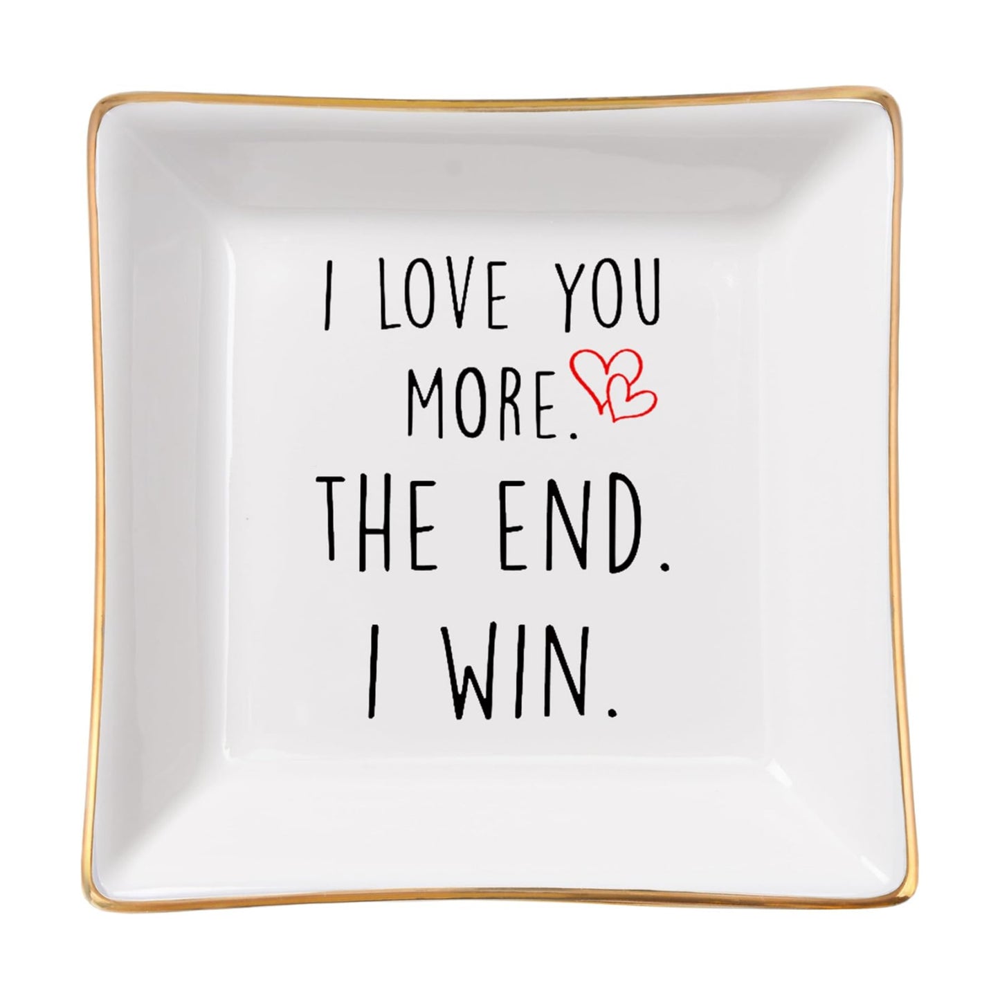 Wife Gifts Romantic Gifts for Her Jewelry Dish Tray / I Love You More
