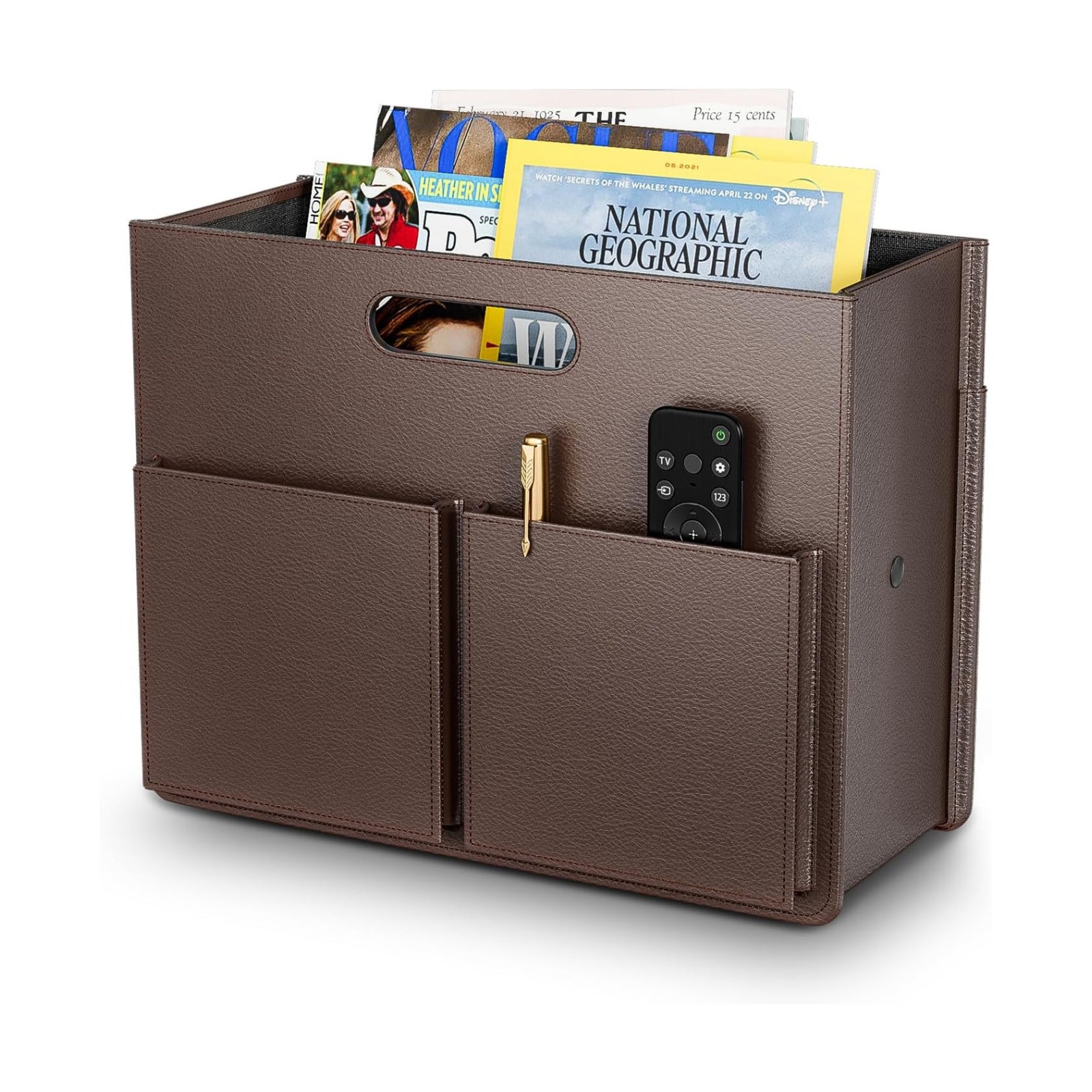 Magazine Holder Magazine Rack Floor / Brown