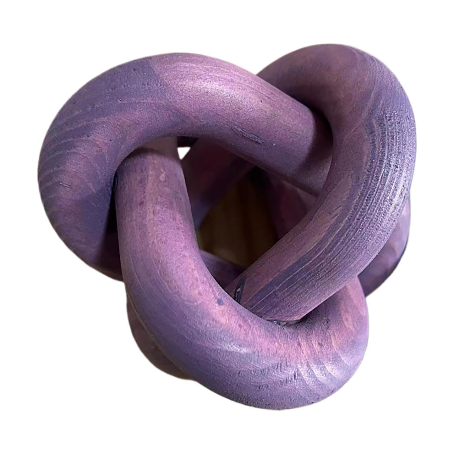 Wood Knot Chain Link Decor / Purple