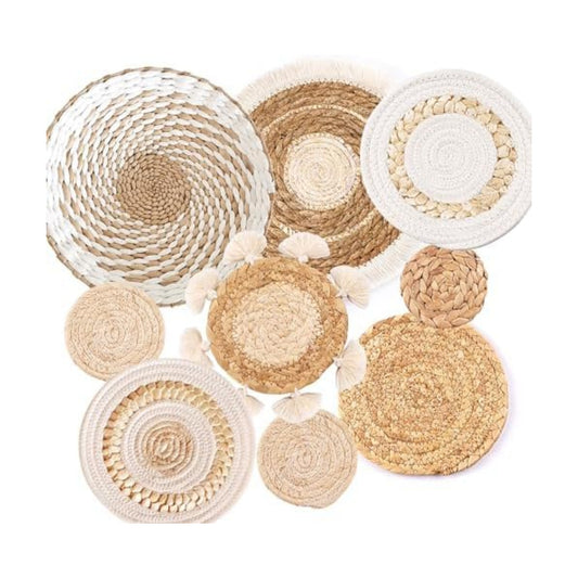 Boho Wall Basket Set / Set of 9