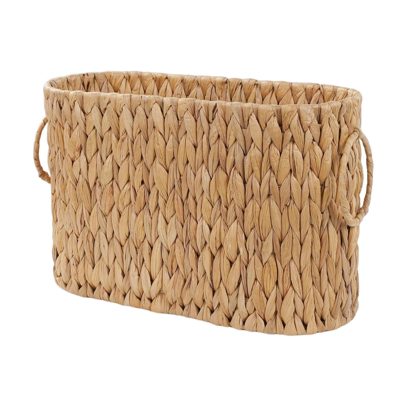 Wicker Basket / Toilet Paper Storage Basket / Natural Water Hyacinth