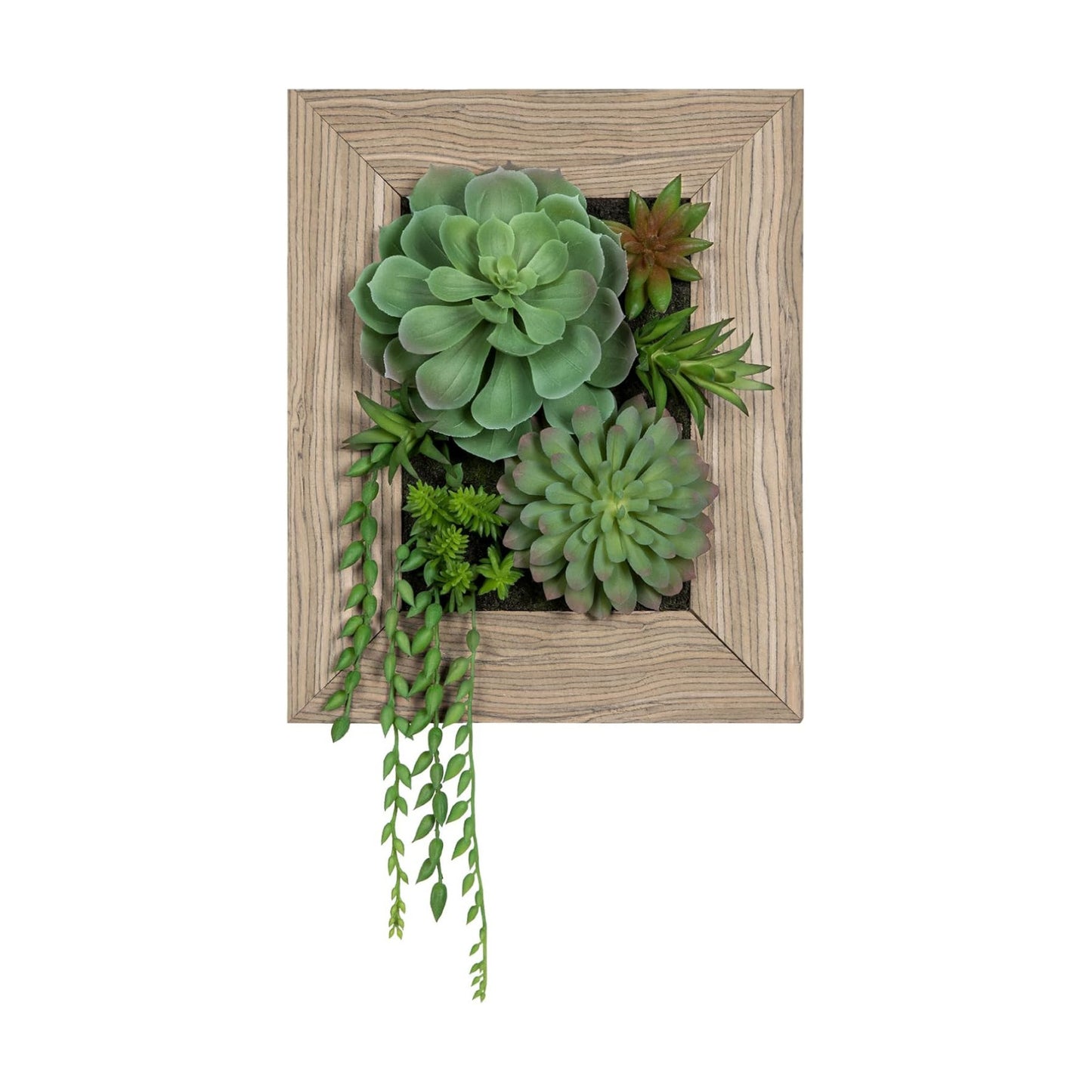 Fake Plants Succulents 3D Artificial Wall Hanging Plants Indoor Faux Succulent Arrangement / Type#02