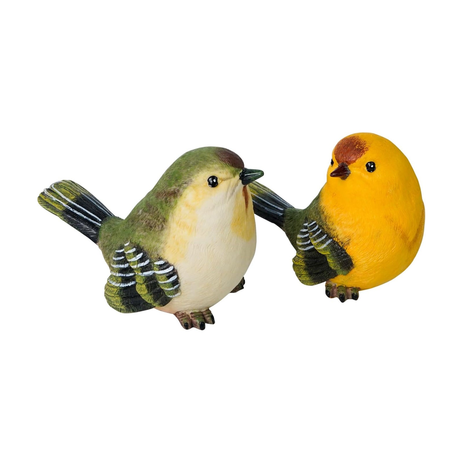 Birds Statue / Small Decorative Birds Figurine / Realistic / Set of 2