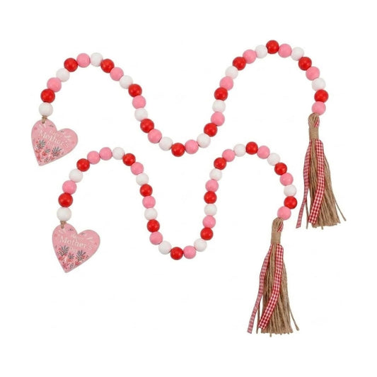 Mother's Day Wood Beads Garland / Set of 2