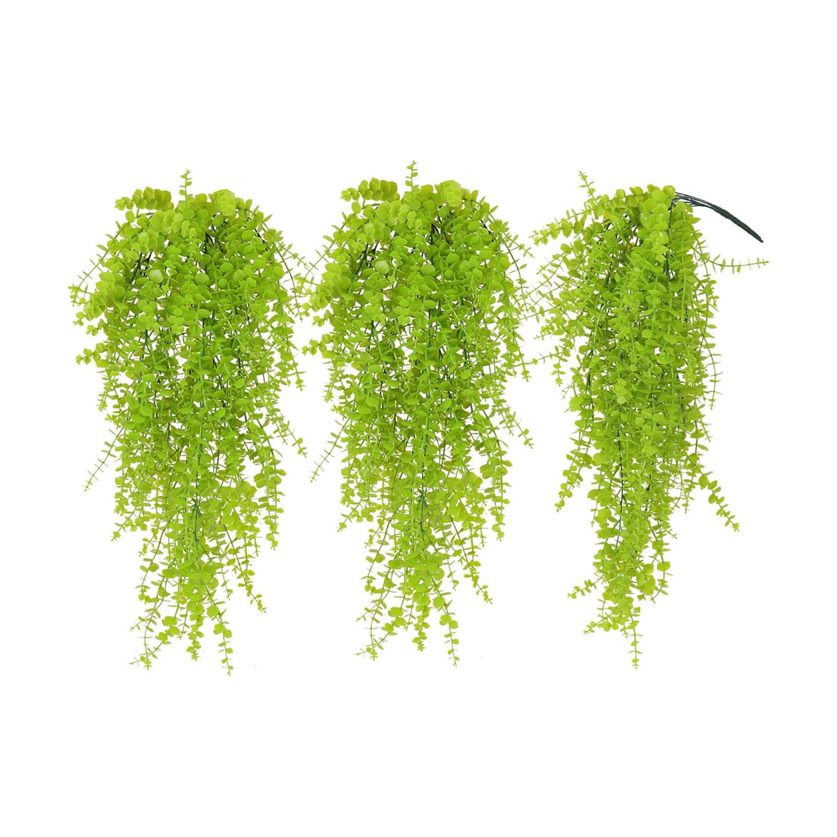 RECUTMS Fake Hanging Plants Faux Vines Leaves Artificial Green Money Plants
