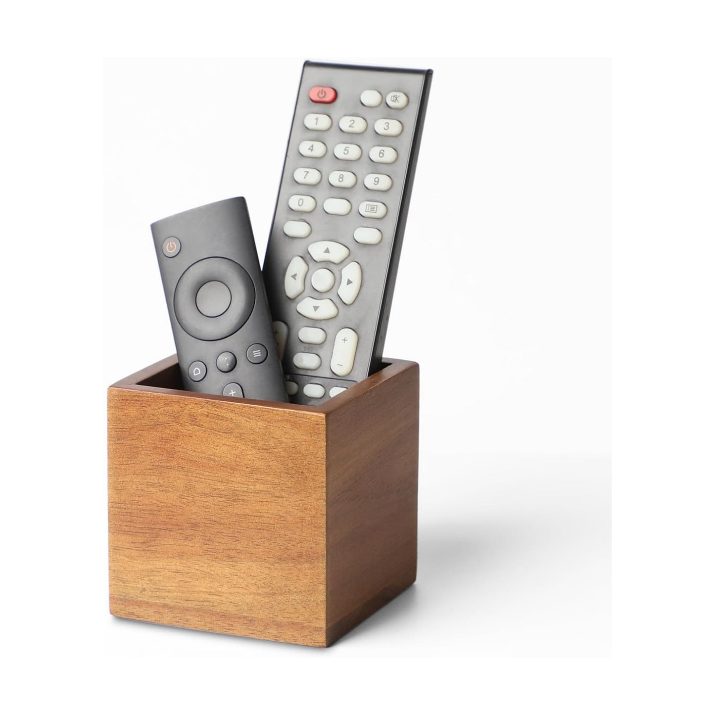Remote Organizer / Remote Control Holder Caddy / Brown- for 2 or 3 Remote Controls