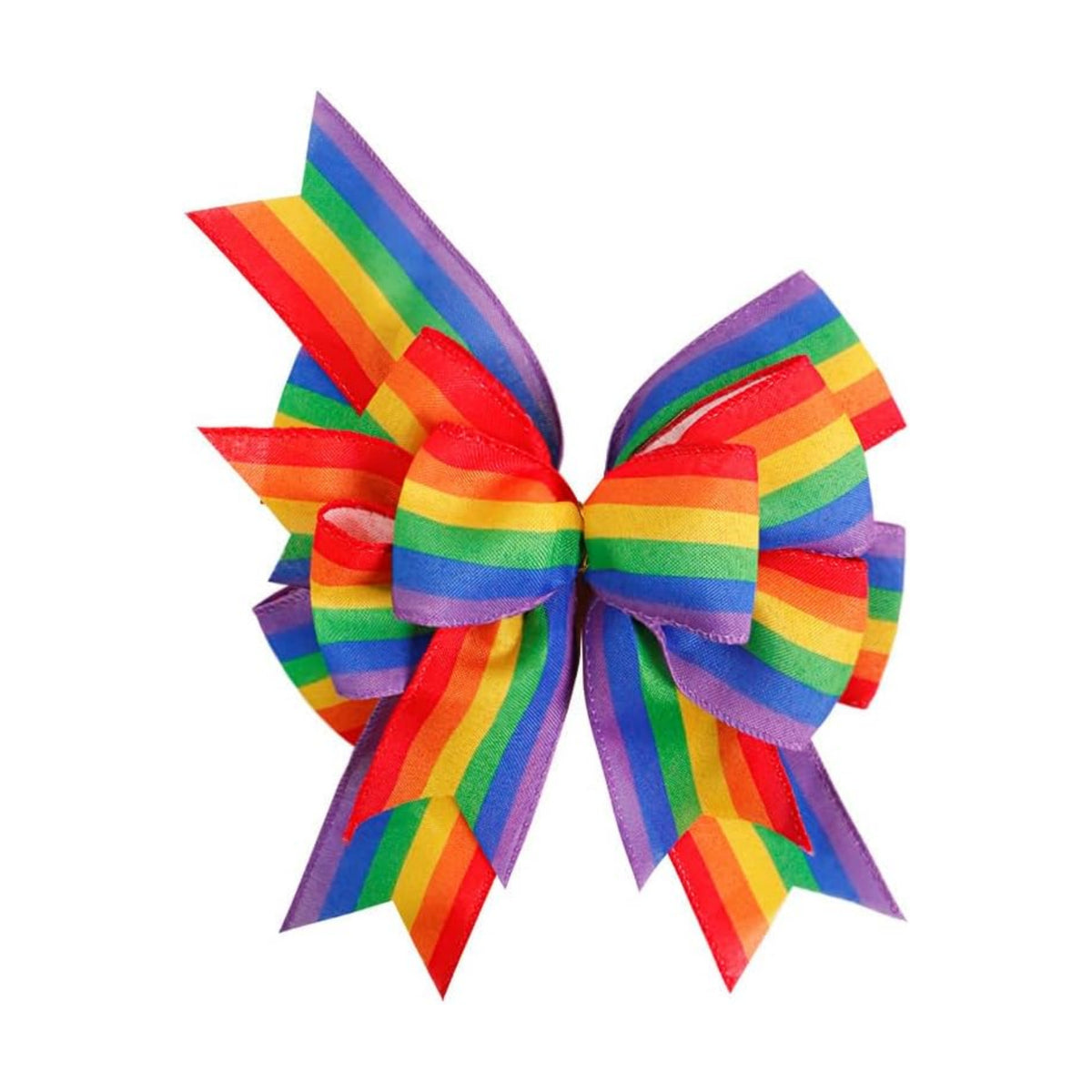SIMISI RIBBON Pride Wreath Bow Rainbow Stripe Decorations Lesbian Gay Burlap Ornaments