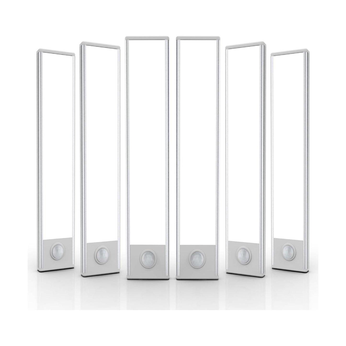6 Pack Under Cabinet Lighting Wireless, 40 LED Rechargeable Battery Motion Sensor Light Indoor, Stick On Magnetic