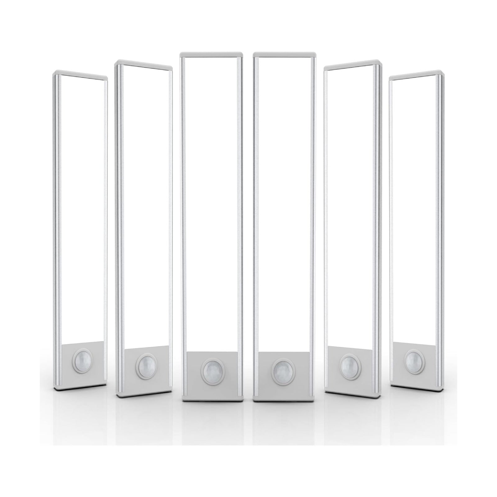 6 Pack Under Cabinet Lighting Wireless, 40 LED Rechargeable Battery Motion Sensor Light Indoor, Stick On Magnetic