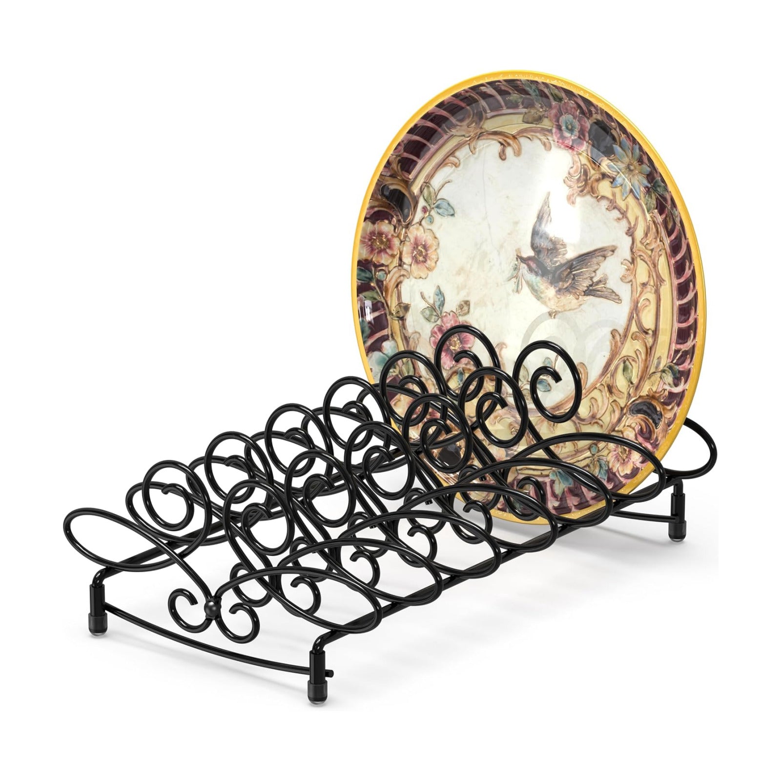 Vertical Plate Stand Holder Dish Rack Dinnerware Organizer