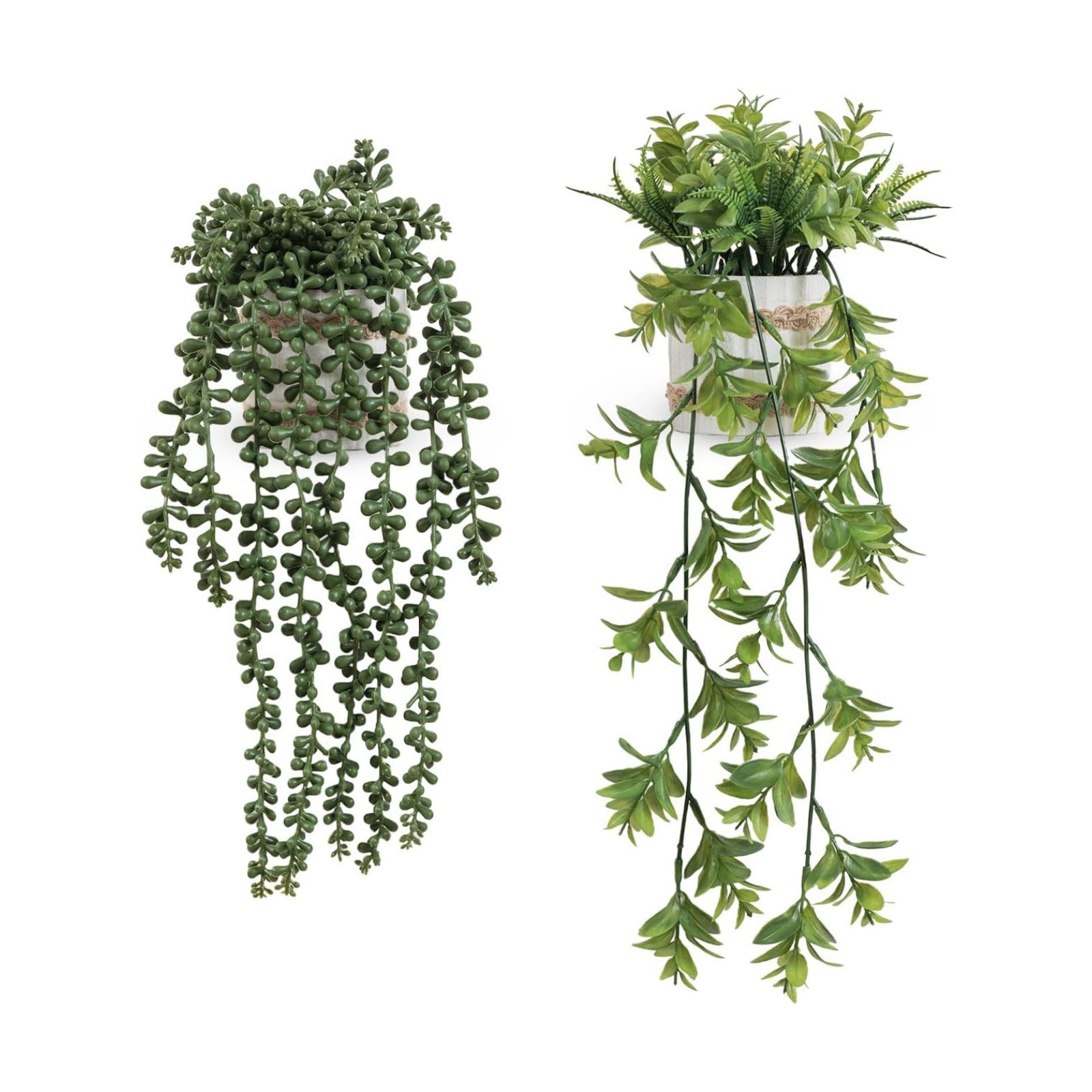 Fake Hanging Plants / Hangingb / Set of 2