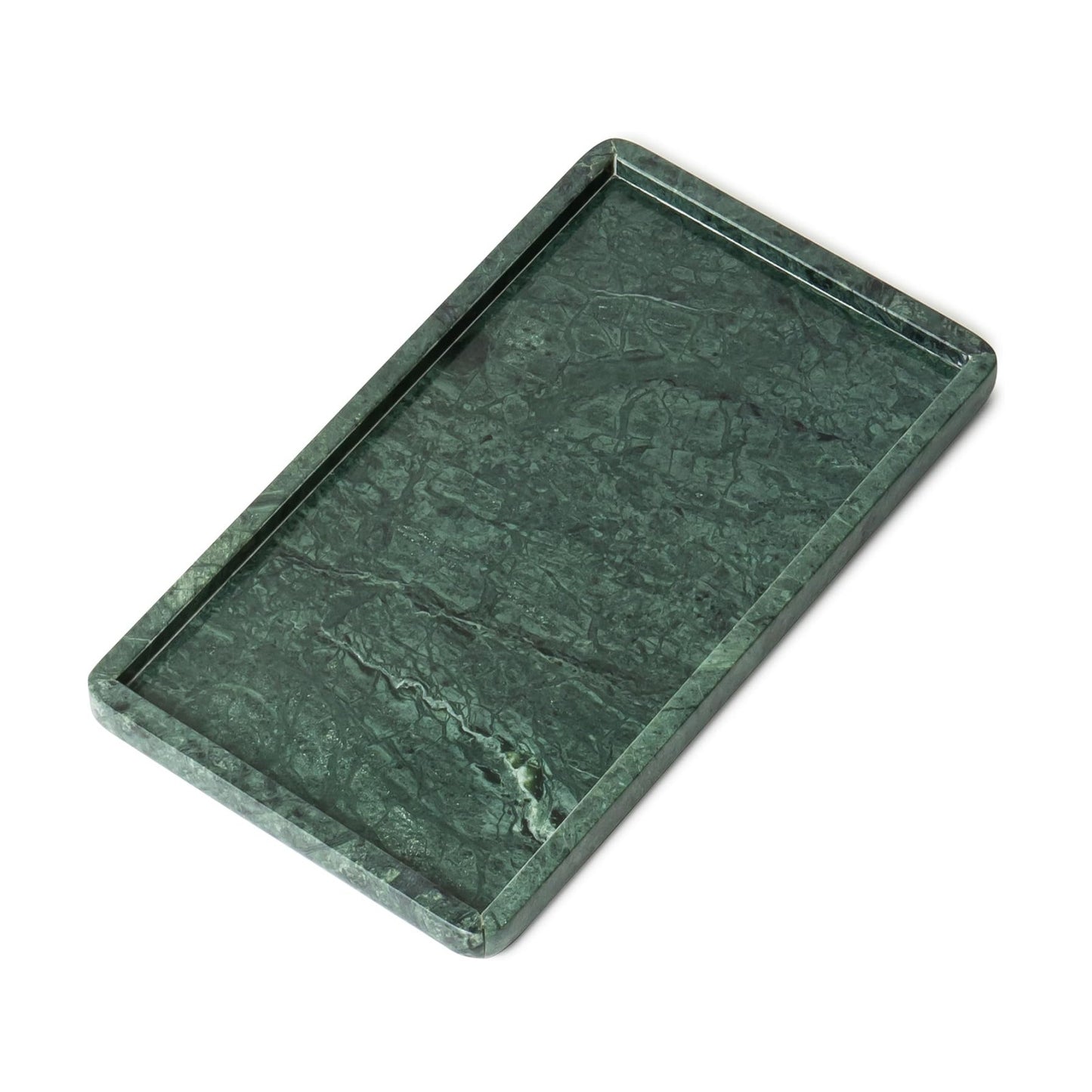 Marble Tray / ½" Large Vanity Tray / Green / 13 x 7.5 x 0.8