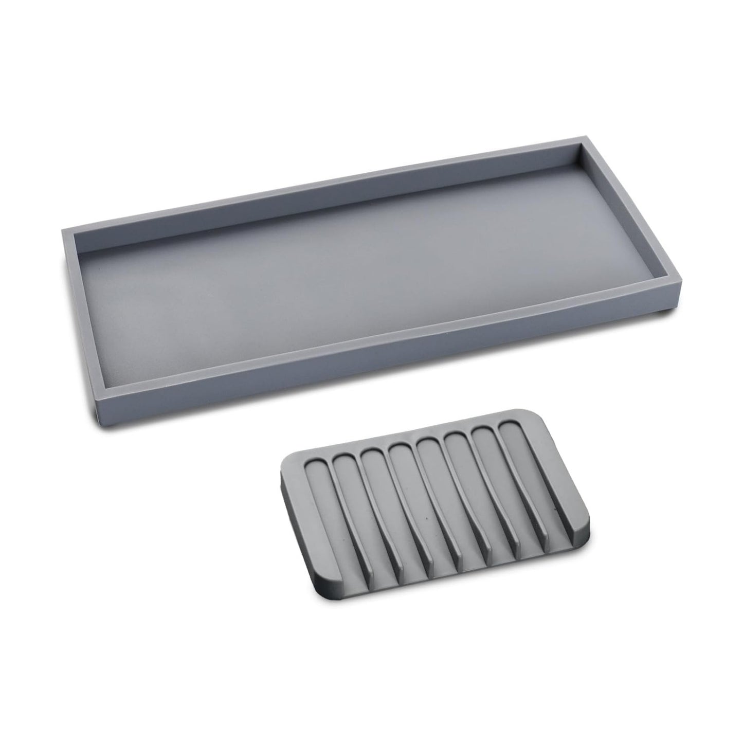 Silicone Tray Set / Gray / 15.7 x 5.9 x 0.9
