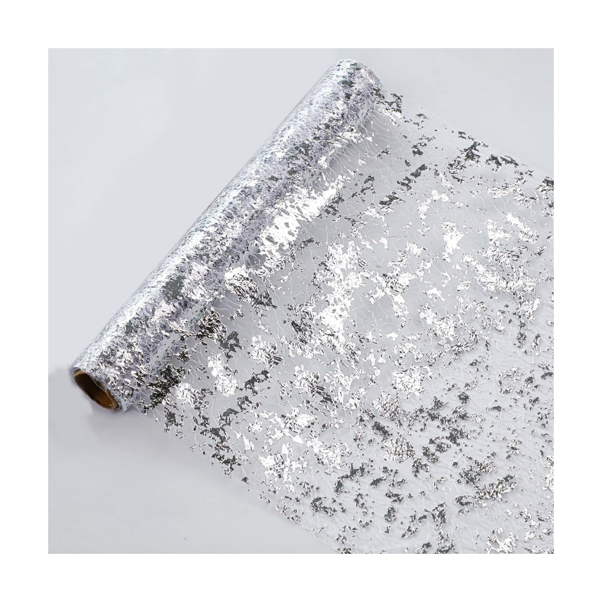 Snowkingdom Silver Table Runner, Sequin Glitter Foil Metallic Runner 11 Inch x 100 Feet, Silver Mesh Table Decorations Centrepiece for Wedding Birthday Party Christmas