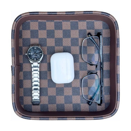 Organizer / Leather Valet Tray for Men
