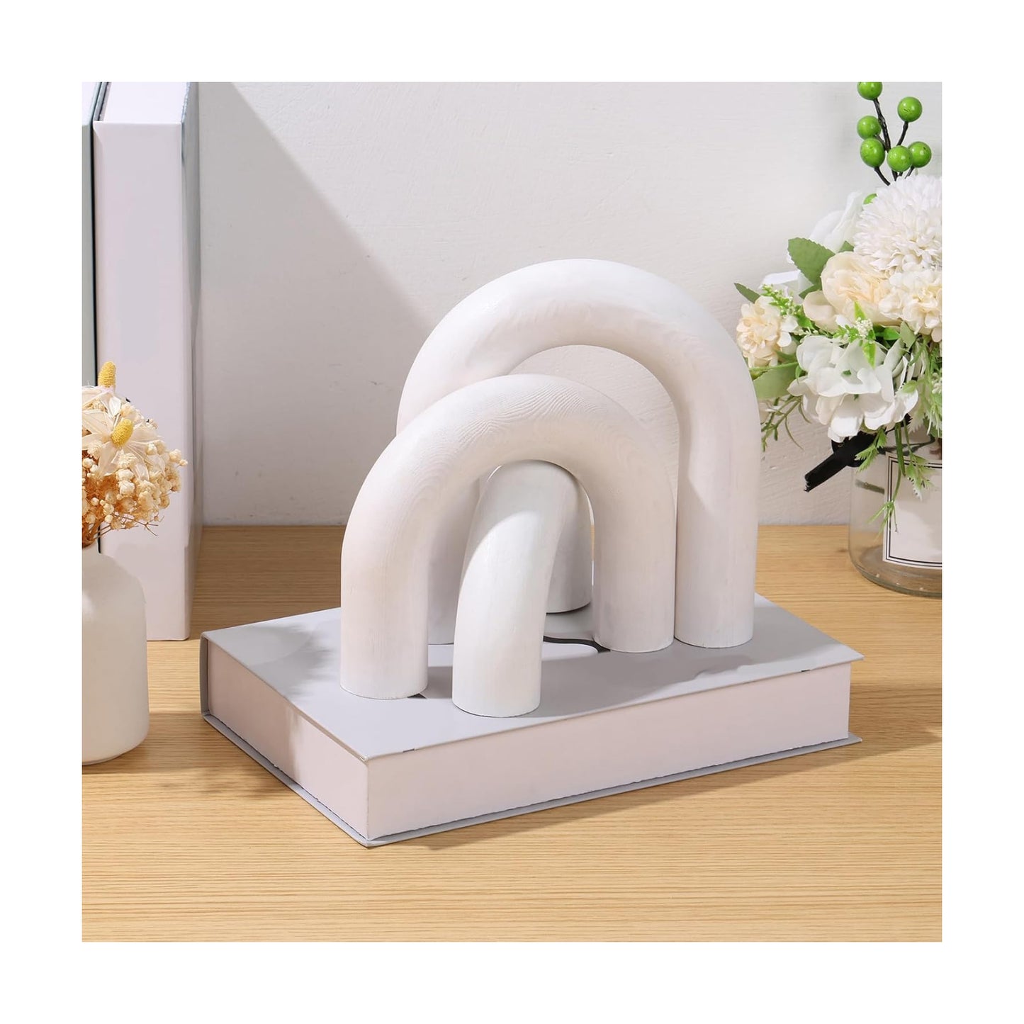 Wood Arch Decor Set / White / Set of 3
