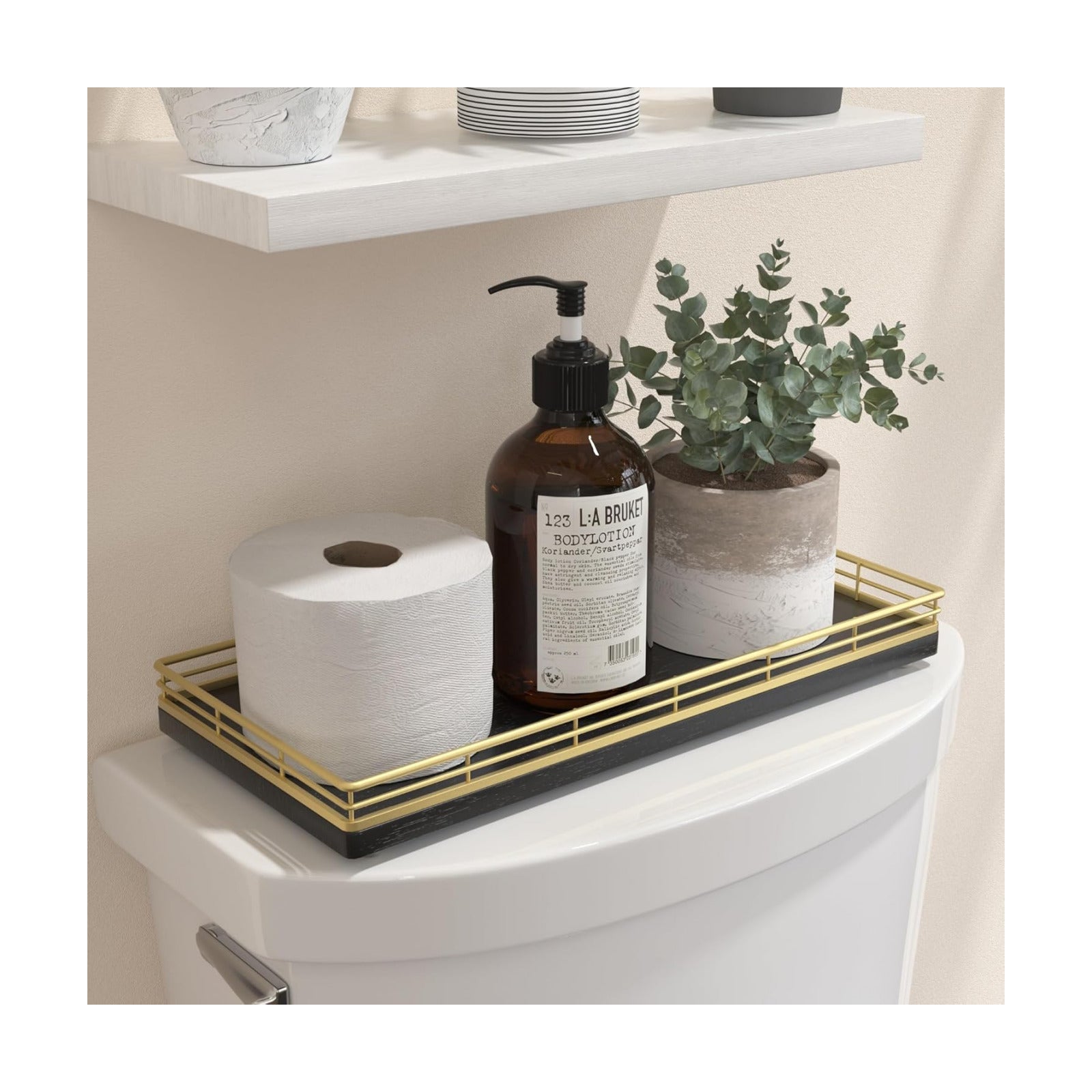 Perfume Makeup Candle / Gold / 13 x 6.5 x 1.5