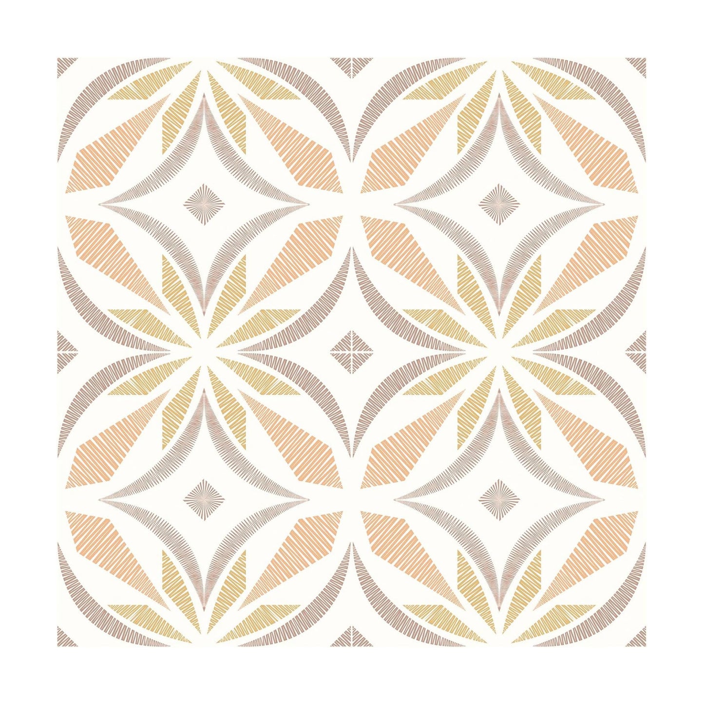 Peel and Stick Floor Tile / Orange / 7.87 x 7.87 / Set of 20