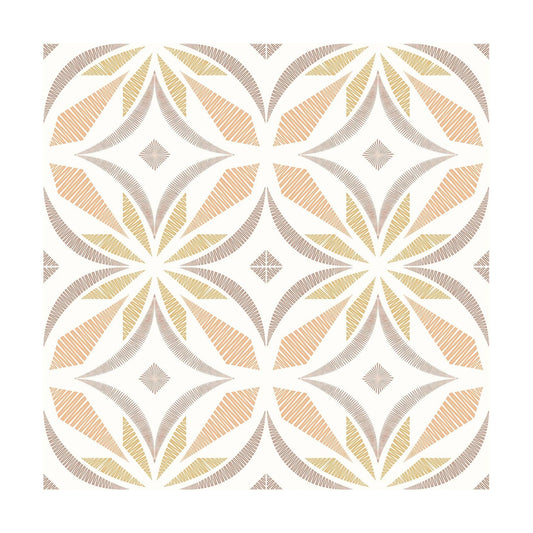 Peel and Stick Floor Tile / Orange / 7.87 x 7.87 / Set of 20