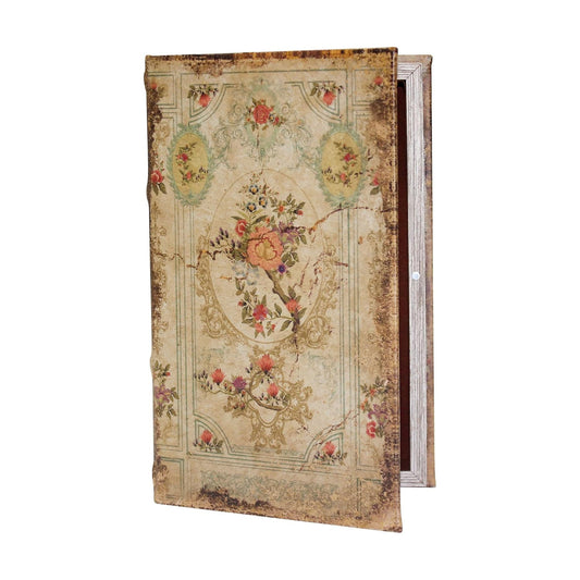 French Vintage Book Box Coffee Table Decoration / French Flower