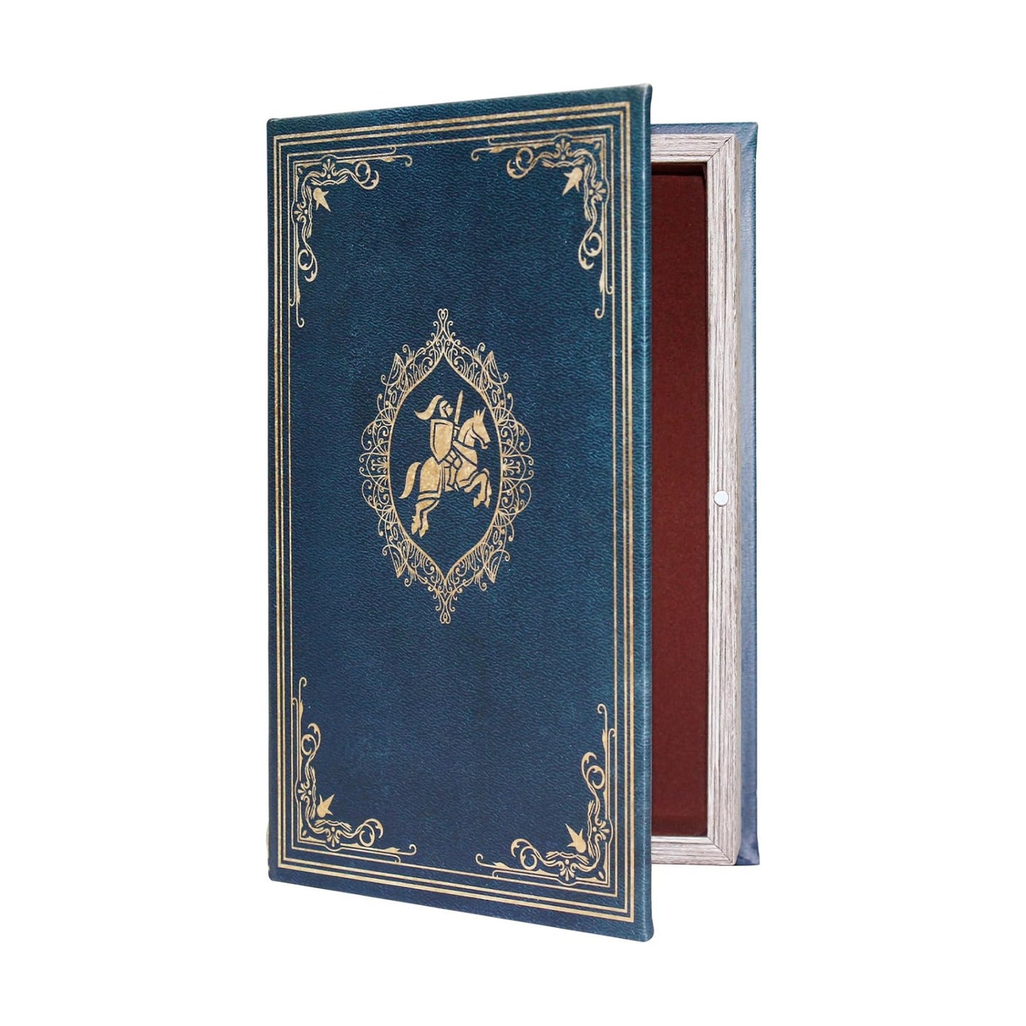 Faux Book Shaped Trinket Storage Container / Blue