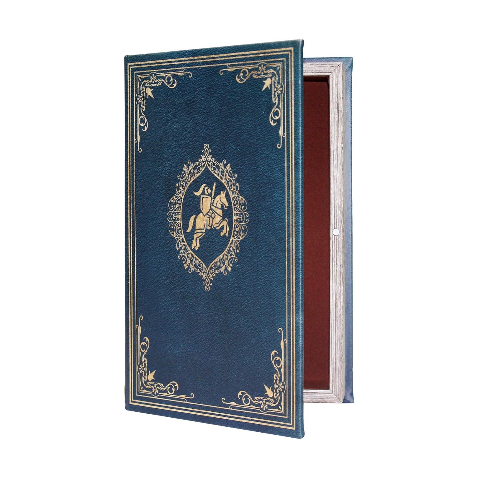 Faux Book Shaped Trinket Storage Container / Blue
