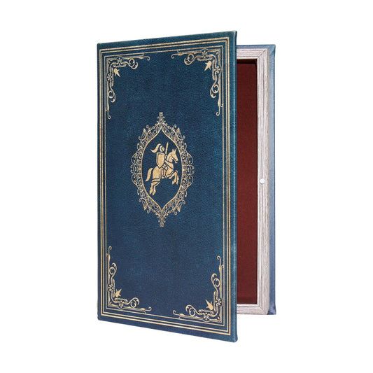 Faux Book Shaped Trinket Storage Container / Blue
