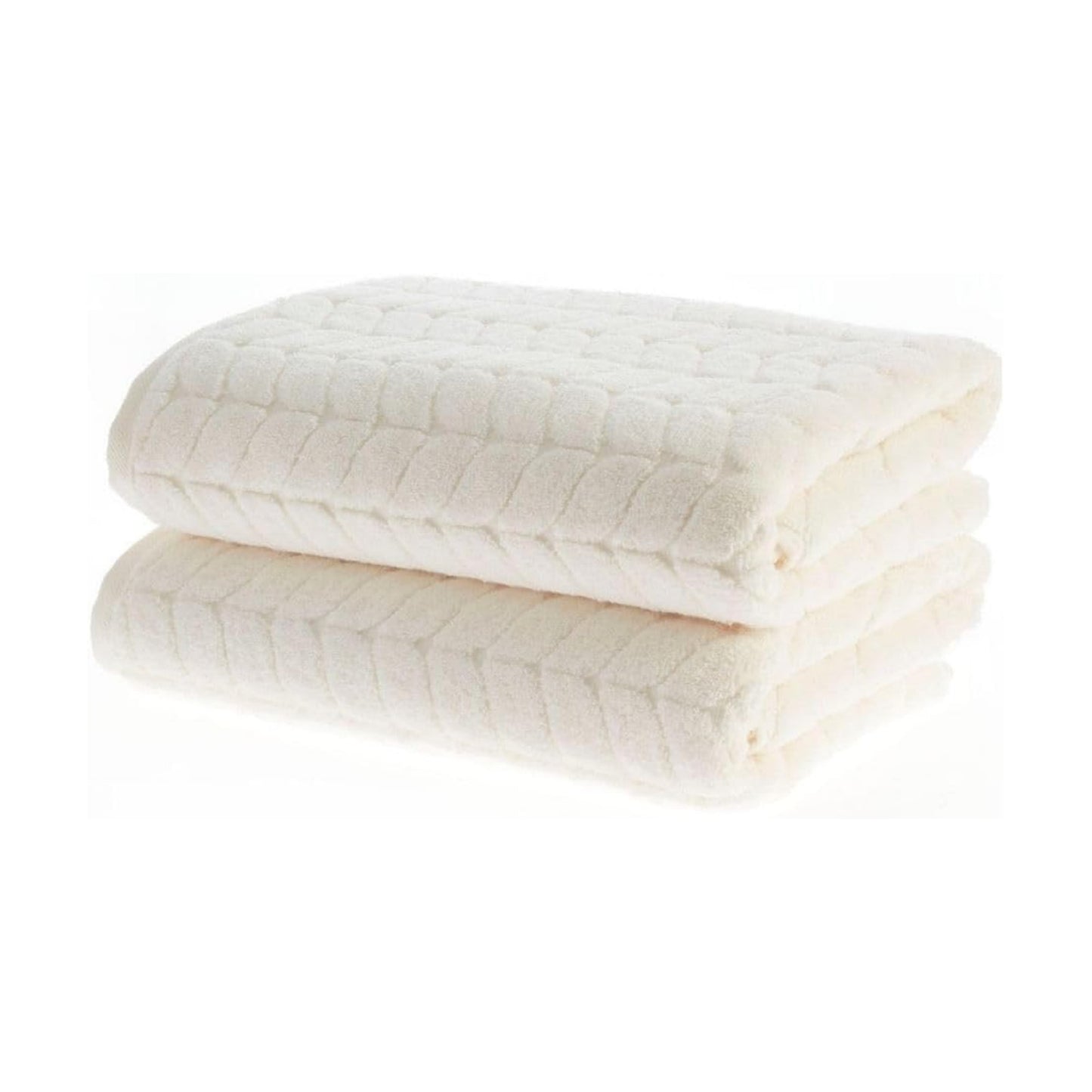 BAGNO MILANO Turkish Cotton Bath Towels, Hand Towels - Soft Plush Jacquard Collection - Highly Absorbent Towel Set