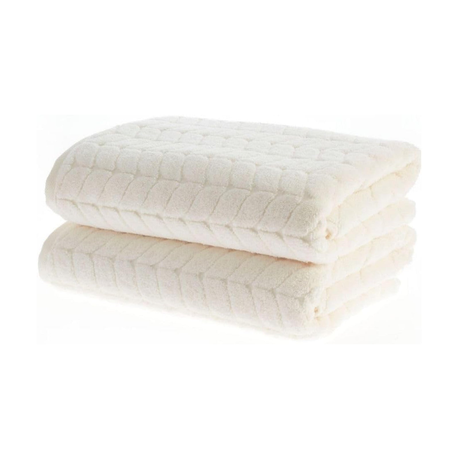 BAGNO MILANO Turkish Cotton Bath Towels, Hand Towels - Soft Plush Jacquard Collection - Highly Absorbent Towel Set
