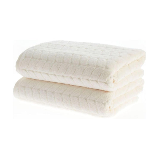 BAGNO MILANO Turkish Cotton Bath Towels, Hand Towels - Soft Plush Jacquard Collection - Highly Absorbent Towel Set