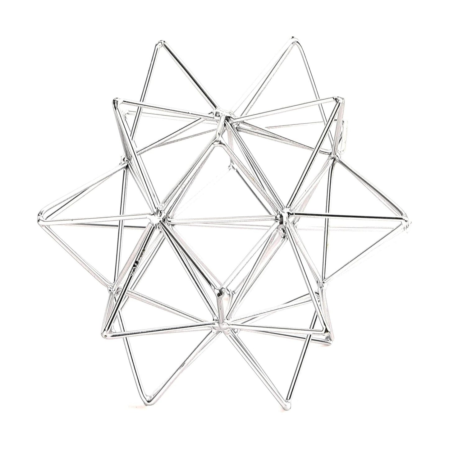 Metal Geometric Table Top Decor / Sliver