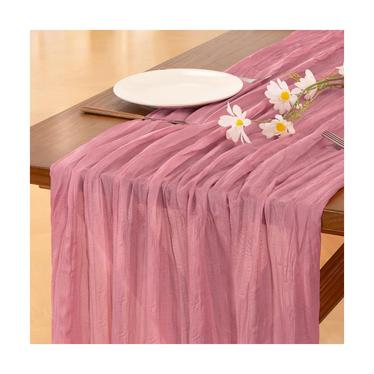Cheesecloth Table Runner Fall Boho Wedding Birthday Party Home Decor